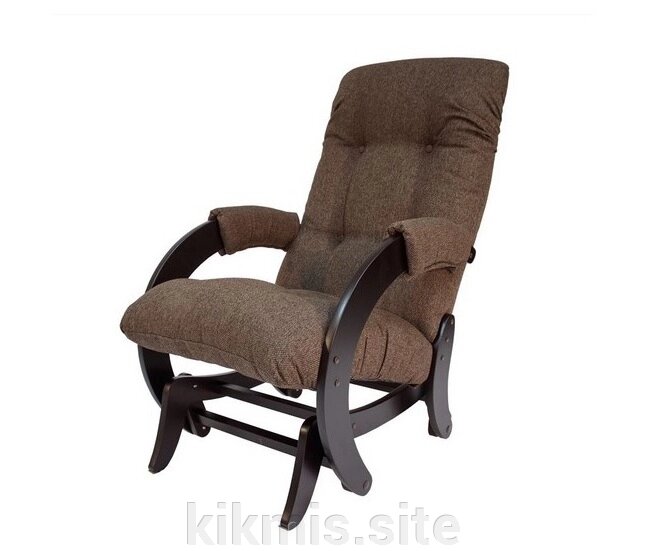 Кресло-качалка глайдер модель 68 (венге/ Мальта -15) Ткань от компании Интернет - магазин Kikmis - фото 1