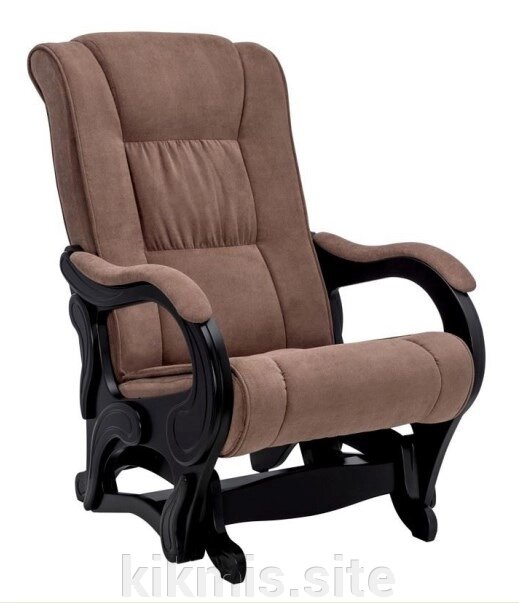 Кресло-качалка глайдер модель 78 (Венге/ ткань Махх 235) от компании Интернет - магазин Kikmis - фото 1