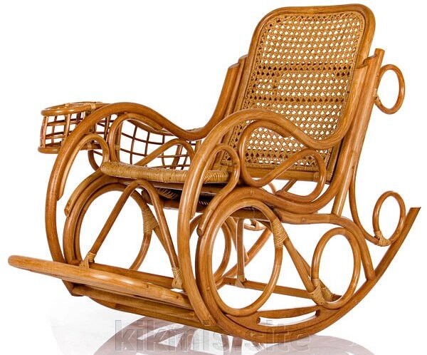Кресло-качалка из ротанга Novo люкс (004.023) от компании Интернет - магазин Kikmis - фото 1