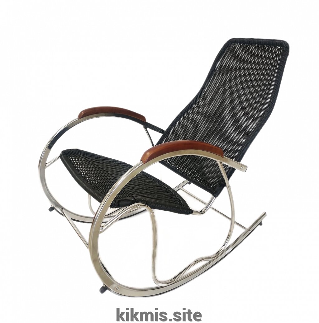 Кресло-качалка металокаркас VS-9009 черный от компании Интернет - магазин Kikmis - фото 1