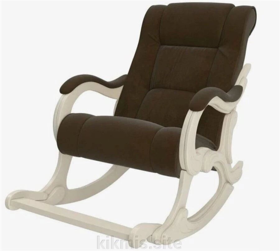 Кресло-качалка модель 77 (Дуб Шампань/Verona Brown) от компании Интернет - магазин Kikmis - фото 1