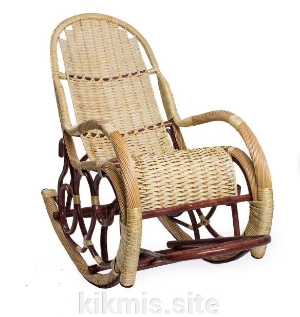 Кресло-качалка плетеное Калитва без подушки (019.003) от компании Интернет - магазин Kikmis - фото 1