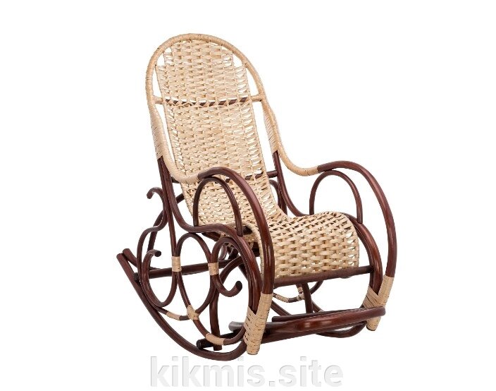 Кресло-качалка плетеное Ведуга без подушки (019.002) от компании Интернет - магазин Kikmis - фото 1