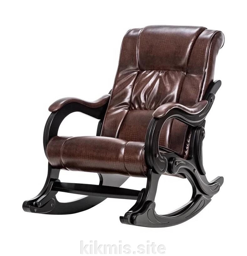 Кресло-качалка Сенатор модель 77 (Венге / Антик крокодил) от компании Интернет - магазин Kikmis - фото 1