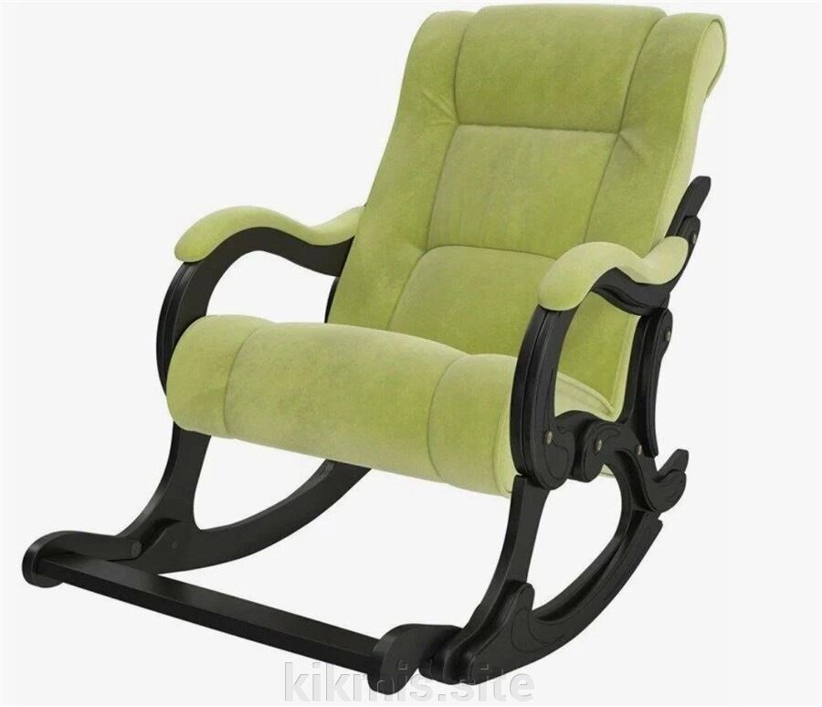 Кресло-качалка Сенатор модель 77 (Венге / Verona Apple Green) от компании Интернет - магазин Kikmis - фото 1