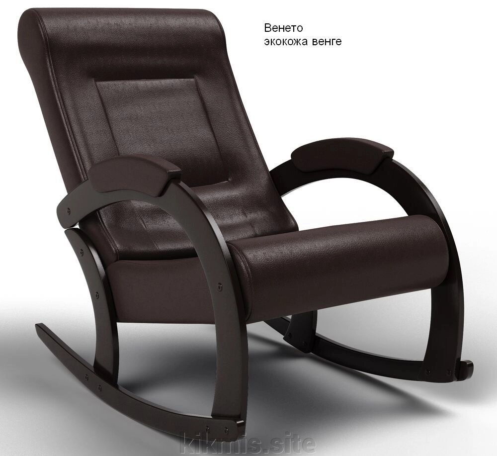 Кресло-качалка "Венето" экокожа венге от компании Интернет - магазин Kikmis - фото 1