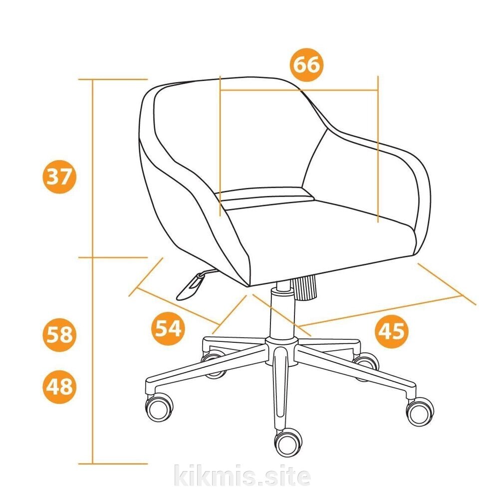 Кресло MODENA хром от компании Интернет - магазин Kikmis - фото 1