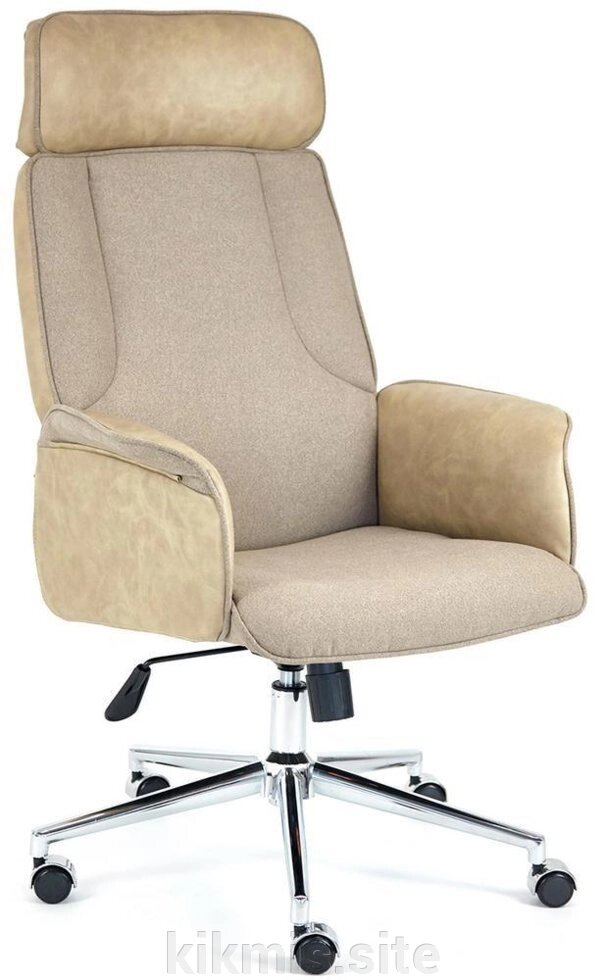 Кресло офисное «Charm» (Коричневый/бежевый экошерсть/кож/зам) от компании Интернет - магазин Kikmis - фото 1