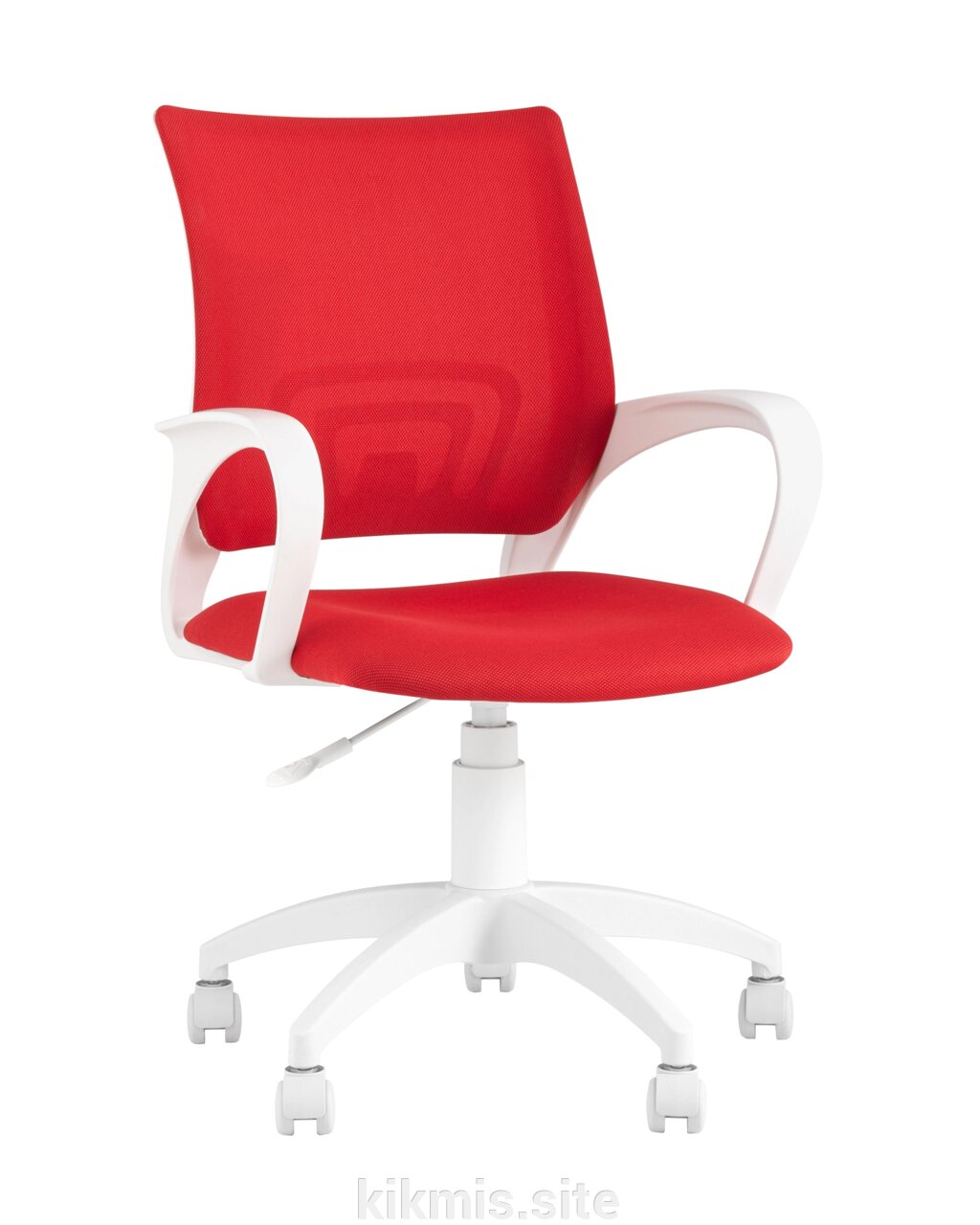 Кресло офисное STOOL GROUP ST-BASIC-W Белый/Красный/Белый от компании Интернет - магазин Kikmis - фото 1