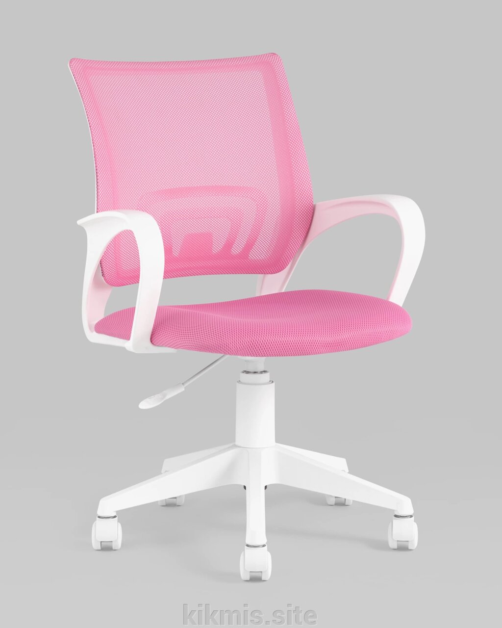 Кресло офисное Stool Group ST-BASIC-W Розовый/Белый от компании Интернет - магазин Kikmis - фото 1