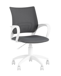 Кресло офисное STOOL GROUP ST-BASIC-W Серая ткань 26-25/Крестовина белый пластик