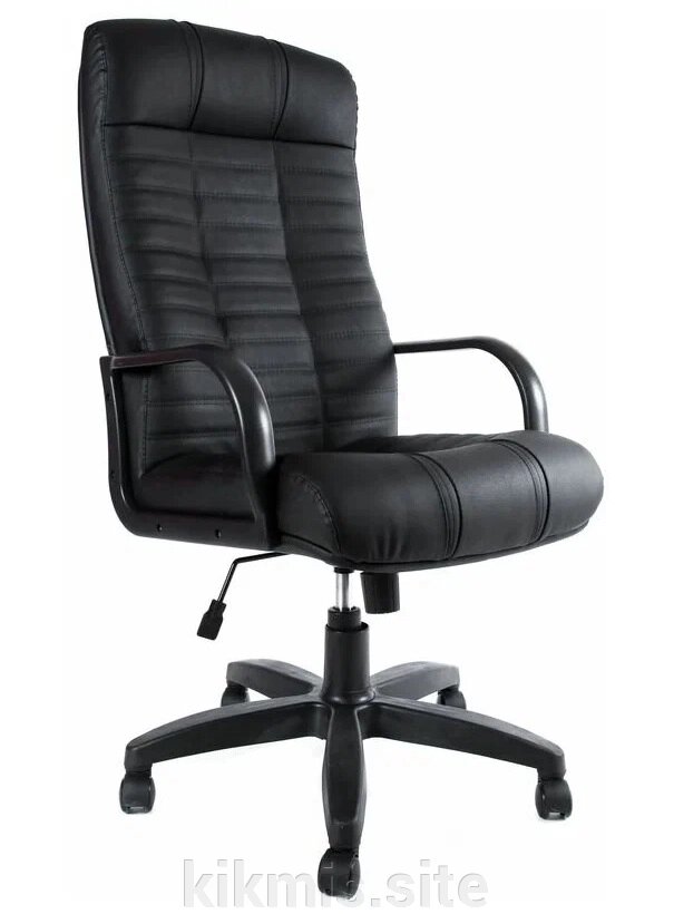 Кресло руководителя Атлант ВК черный ТГ пласт ИМ от компании Интернет - магазин Kikmis - фото 1