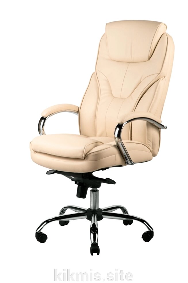 Кресло руководителя Барселона нат кожа крем хром МБ ИМ ##от компании## Интернет - магазин Kikmis - ##фото## 1