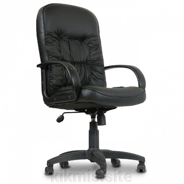 Кресло руководителя Болеро ультра, экокожа черная ТГ пласт (CHAIRMAN 416) ИМ от компании Интернет - магазин Kikmis - фото 1