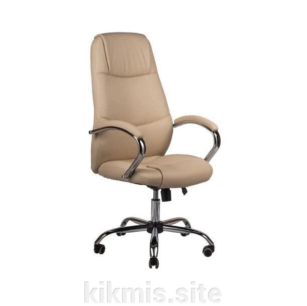 Кресло руководителя Дипломат экокожа крем/хром ИМ от компании Интернет - магазин Kikmis - фото 1