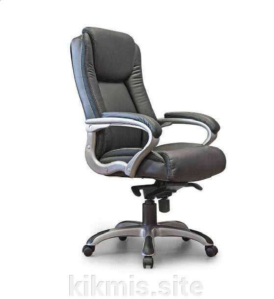 Кресло руководителя Консул нат кожа черная МТГ ИМ от компании Интернет - магазин Kikmis - фото 1