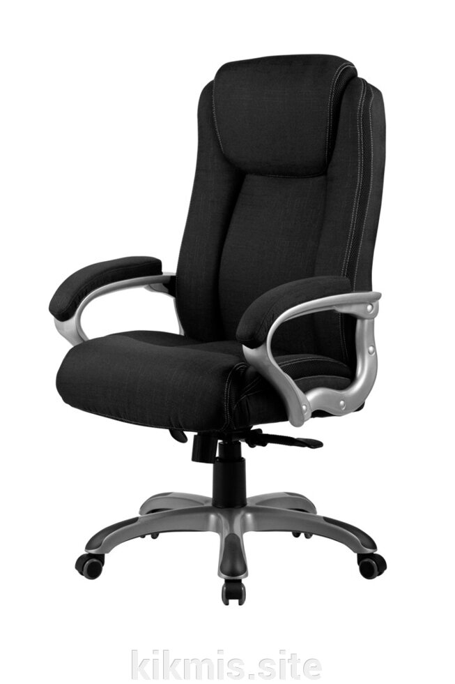 Кресло руководителя Консул рогожка черная пласт МБ ИМ от компании Интернет - магазин Kikmis - фото 1