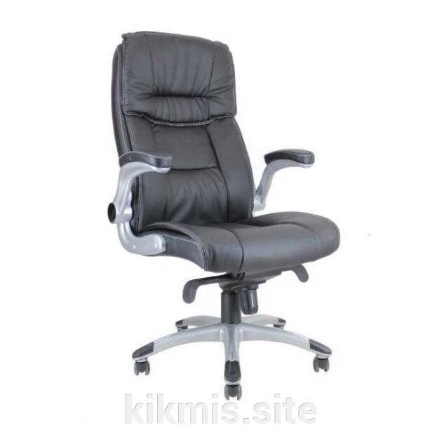 Кресло руководителя Орлеан экокожа черный МБ пластик ИМ от компании Интернет - магазин Kikmis - фото 1