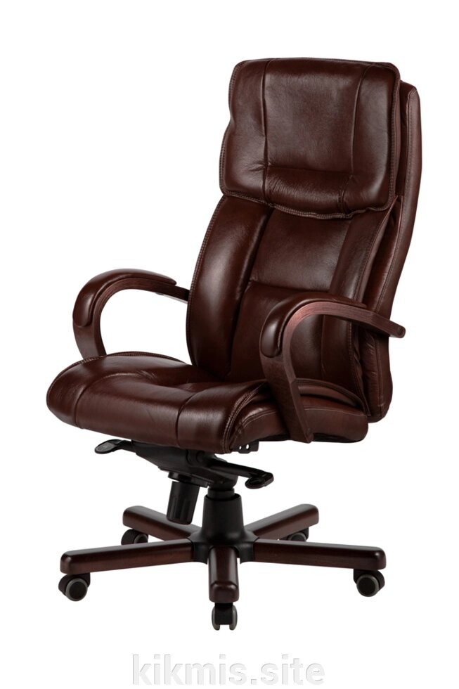Кресло руководителя Орлеан нат кожа коричневая МБ дерево ИМ ##от компании## Интернет - магазин Kikmis - ##фото## 1