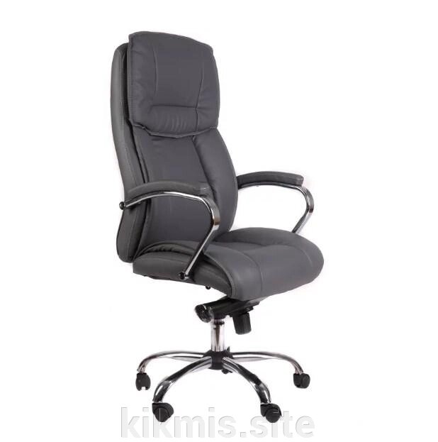 Кресло руководителя Орлеан ткань черная МБ хром ИМ от компании Интернет - магазин Kikmis - фото 1