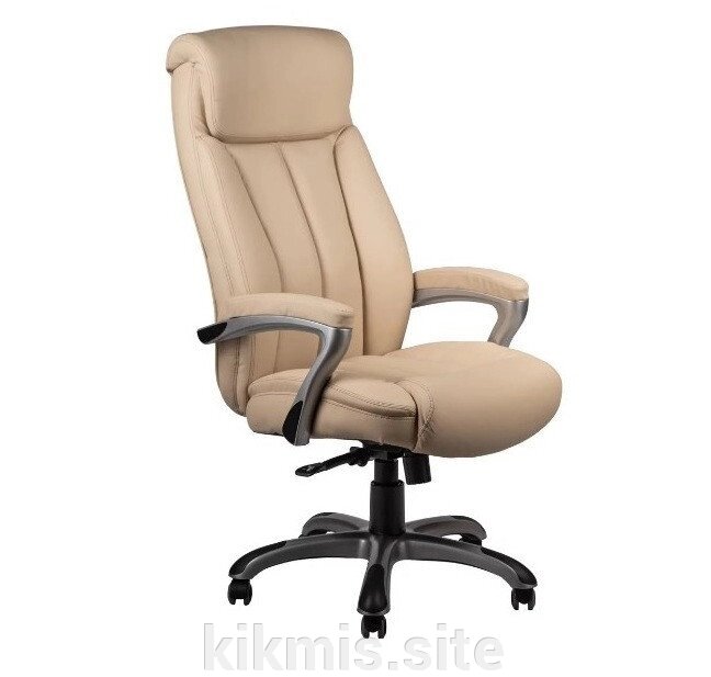 Кресло руководителя Прайм эко кожа чёрная (пластик, ТГ) ИМ от компании Интернет - магазин Kikmis - фото 1