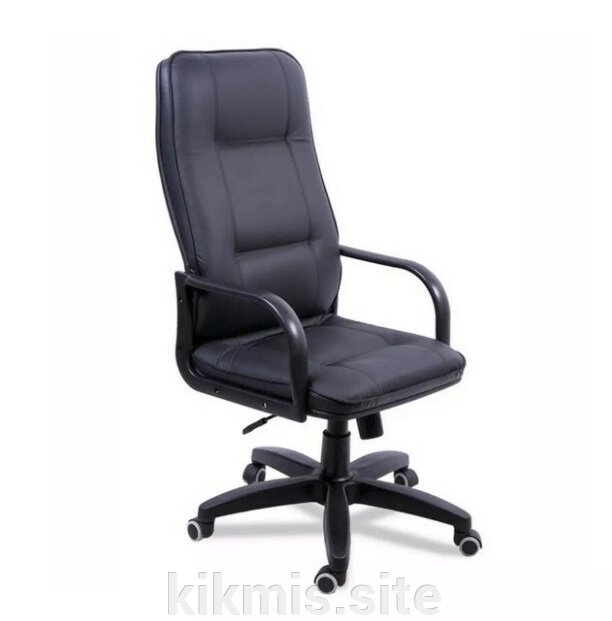 Кресло руководителя Премьер экокожа черн/пласт ТГ от компании Интернет - магазин Kikmis - фото 1