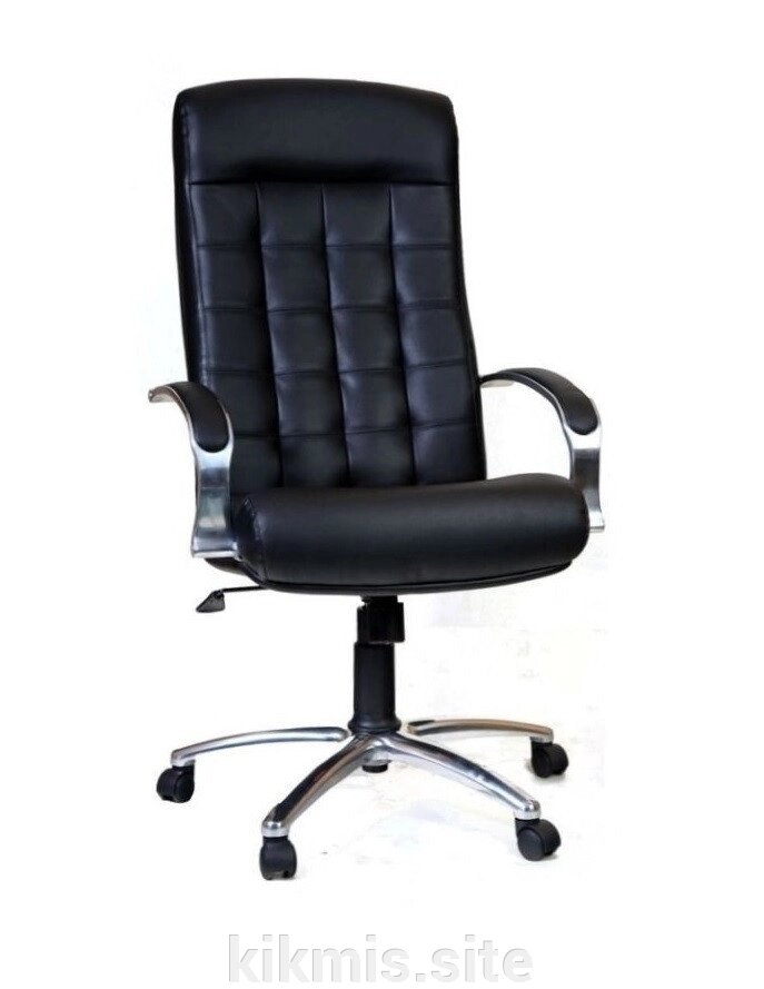 Кресло руководителя Стиль экокожа черная/хром, МТГ подл New ИМ от компании Интернет - магазин Kikmis - фото 1
