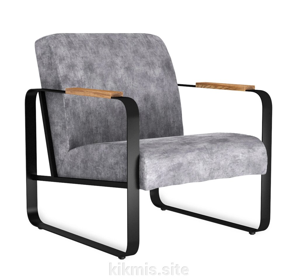 Кресло SHT-AMS1-1 дымный/черный муар/браш. корич. от компании Интернет - магазин Kikmis - фото 1