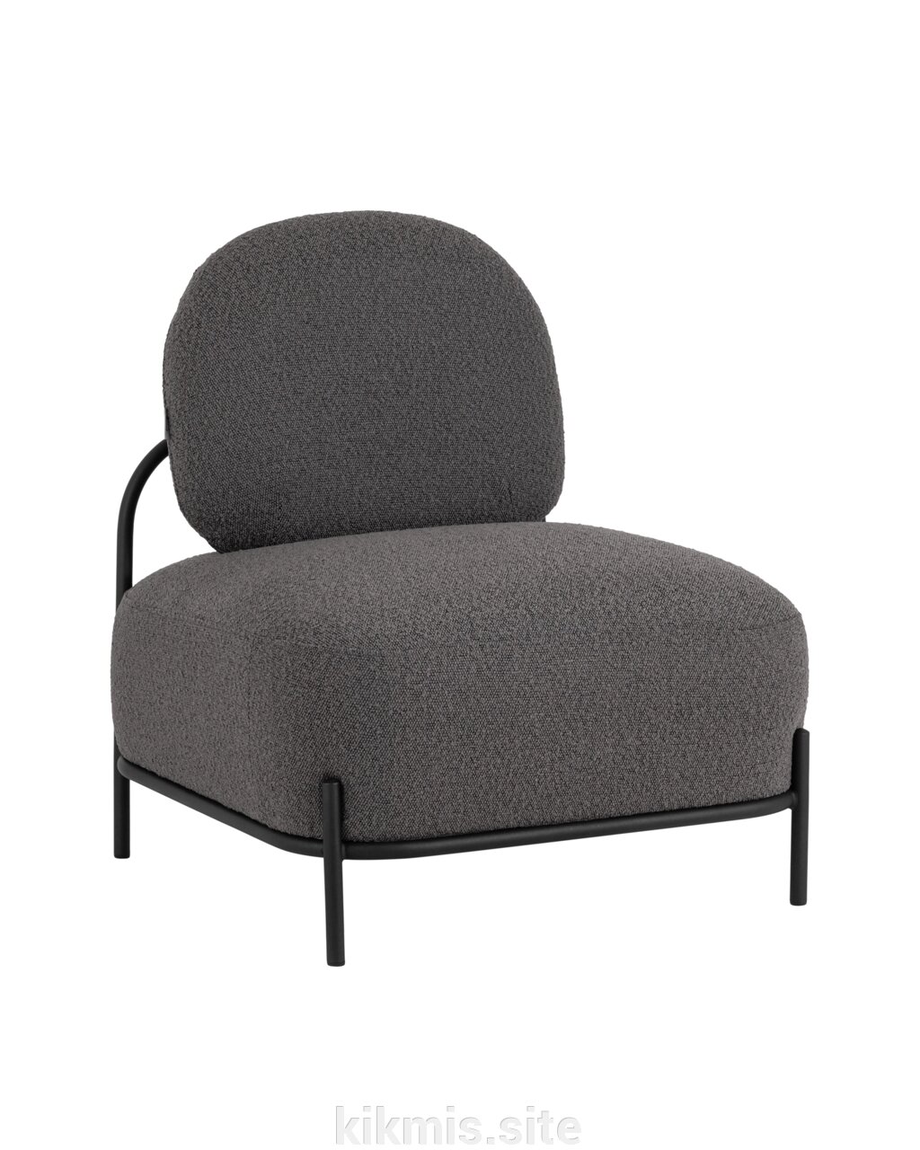 Кресло STOOL GROUP Стоун Ткань букле тёмно-серый от компании Интернет - магазин Kikmis - фото 1