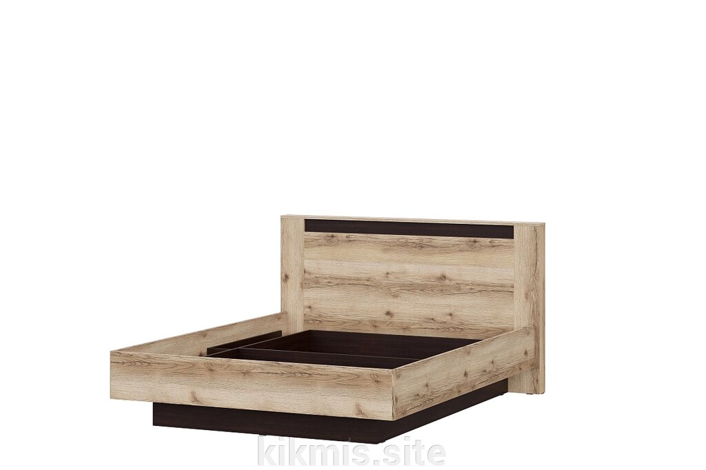 Кровать двойная SV-мебель №3 (универсальная 1.6х2.0 Страйп) Серия 3 Дуб Делано/Дуб Венге от компании Интернет - магазин Kikmis - фото 1