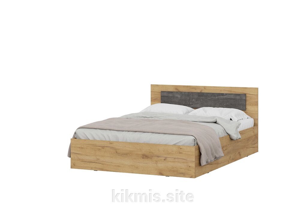 Кровать двойная универсальная SV-мебель МСП 1 1,4*2,0 Дуб Золотой/Камень Темный от компании Интернет - магазин Kikmis - фото 1