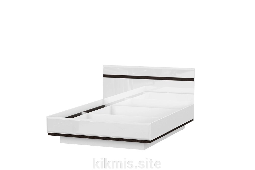 Кровать двойная универсальная SV-Мебель Соло 1,6*2,0 Белый/Венге/Белый глянец/Венге от компании Интернет - магазин Kikmis - фото 1