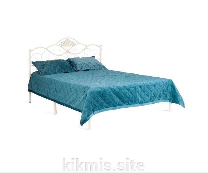 Кровать Federica дерево гевея/металл, 160*200 см (Queen bed), Белый от компании Интернет - магазин Kikmis - фото 1