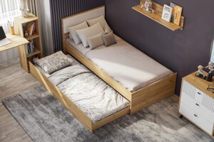 Кровать выкатная SV-мебель Милан Дуб золотой