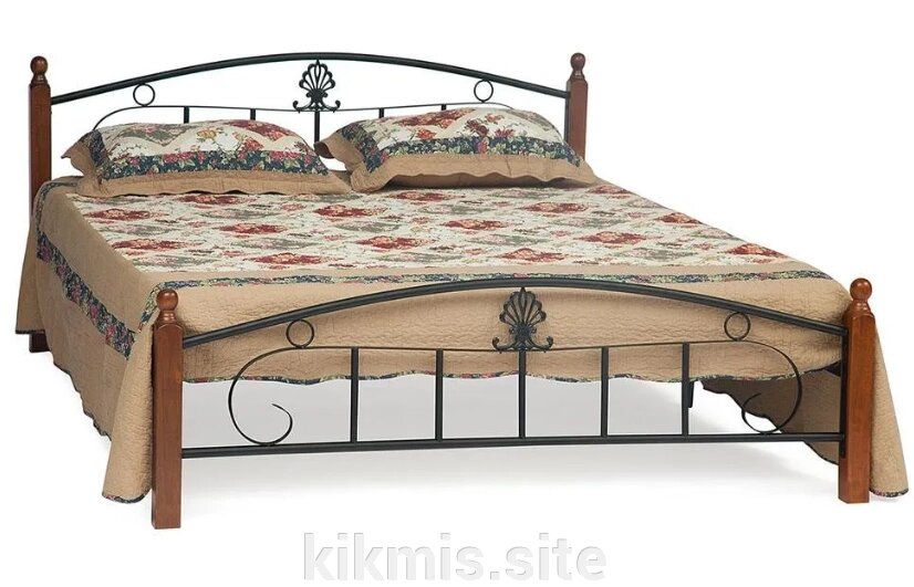 Металлическая двуспальная кровать Румба (Rumba) AT-203 (металлический каркас) + металлическое основание (160см x 200см) от компании Интернет - магазин Kikmis - фото 1