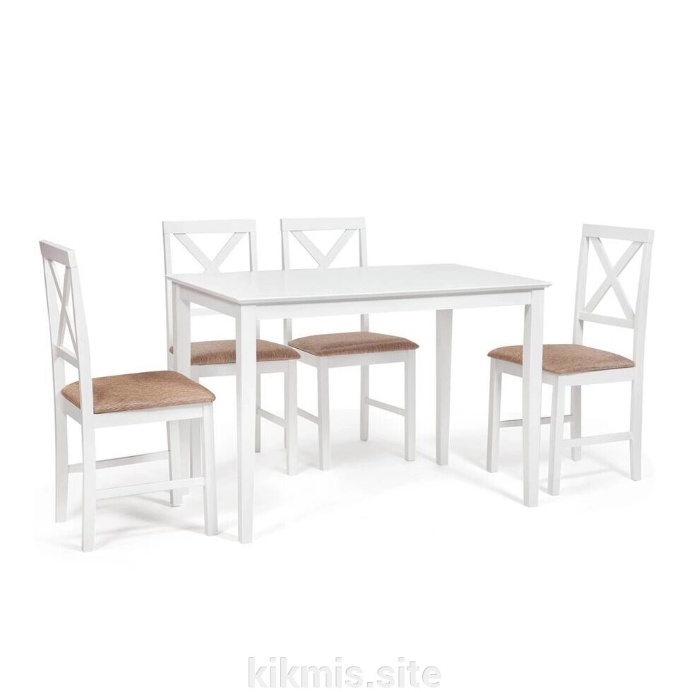 Обеденный комплект Хадсон (стол + 4 стула)/ Hudson Dining Set от компании Интернет - магазин Kikmis - фото 1
