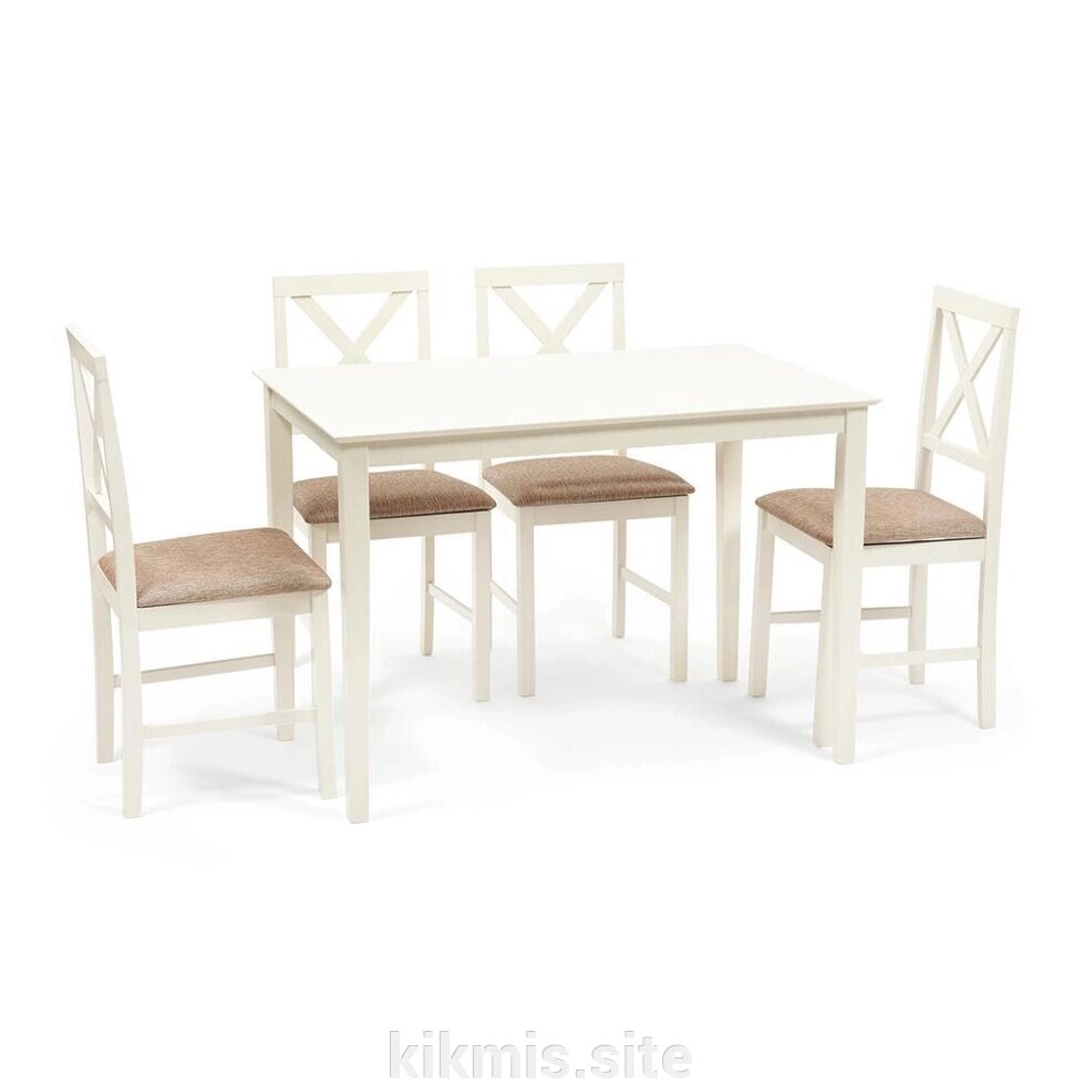 Обеденный комплект Хадсон (стол + 4 стула)/ Hudson Dining Set от компании Интернет - магазин Kikmis - фото 1