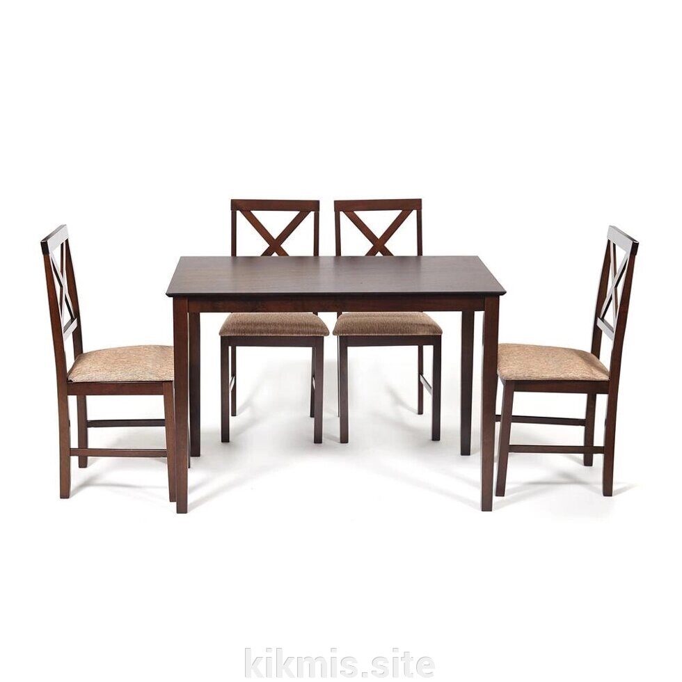 Обеденный комплект Хадсон (стол + 4 стула)/ Hudson Dining Set от компании Интернет - магазин Kikmis - фото 1