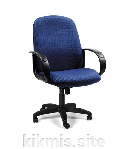 Офисное кресло руководителя «Бакс НС»СН 279) ткань синяя пласт