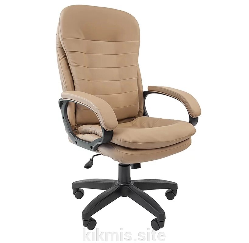 Офисное кресло руководителя Мираж экокожа белый ТГ пласт ИМ от компании Интернет - магазин Kikmis - фото 1