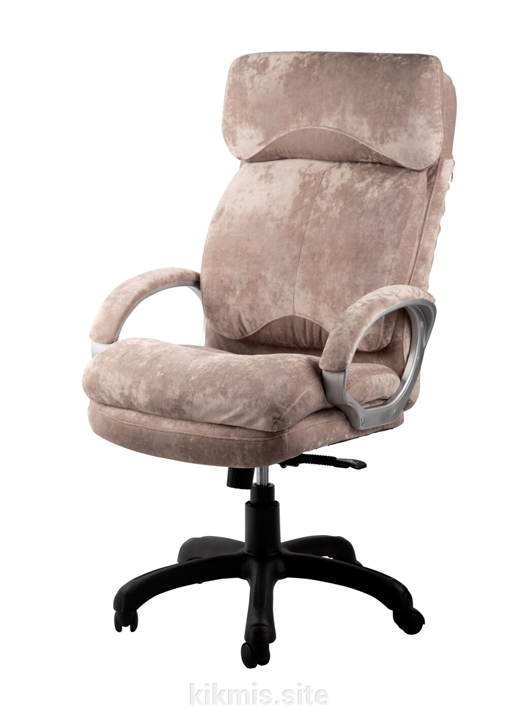 Офисное кресло руководителя Палермо велюр Капучино МТГ пласт от компании Интернет - магазин Kikmis - фото 1