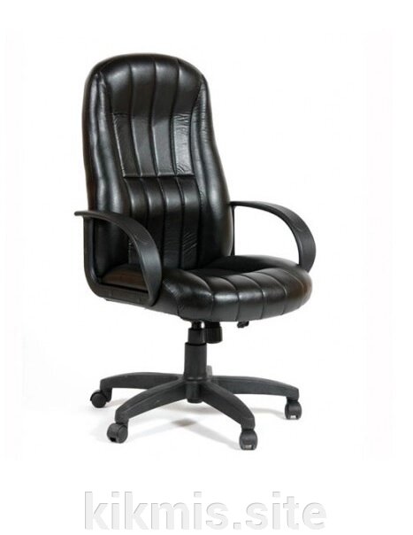 Офисное кресло руководителя «Сириус» (СН 685) эко черн ТГ пласт ИМ от компании Интернет - магазин Kikmis - фото 1