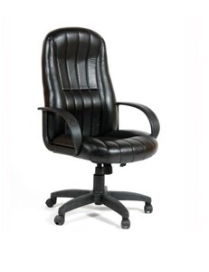 Офисное кресло руководителя «Сириус»СН 685) эко черн ТГ пласт ИМ