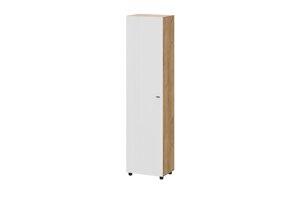 Шкаф одностворчатый SV-мебель Модульная система Милан Дуб Золотой/Белый Матовый
