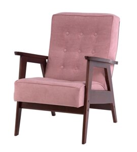 Кресло для отдыха РЕТРО (темный тон / RS 12 - розовый) в Москве от компании Интернет - магазин Kikmis