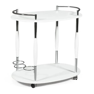 Сервировочный столик на колесиках SC-5037-W белый TCH
