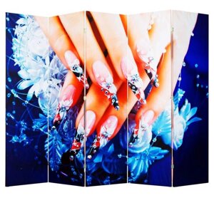 Ширма для салона красоты Nurian 1106 "Beauty Nail" двухсторонняя