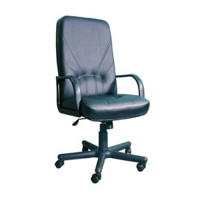 Кресло для персонала Менеджер ткань черный (С-11) ТГ пласт
