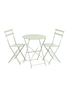 Комплект стола и двух стульев STOOL GROUP Бистро Светло-зеленый