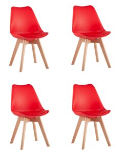 Стул STOOL GROUP FRANKFURT NEW (4 шт.) Красный